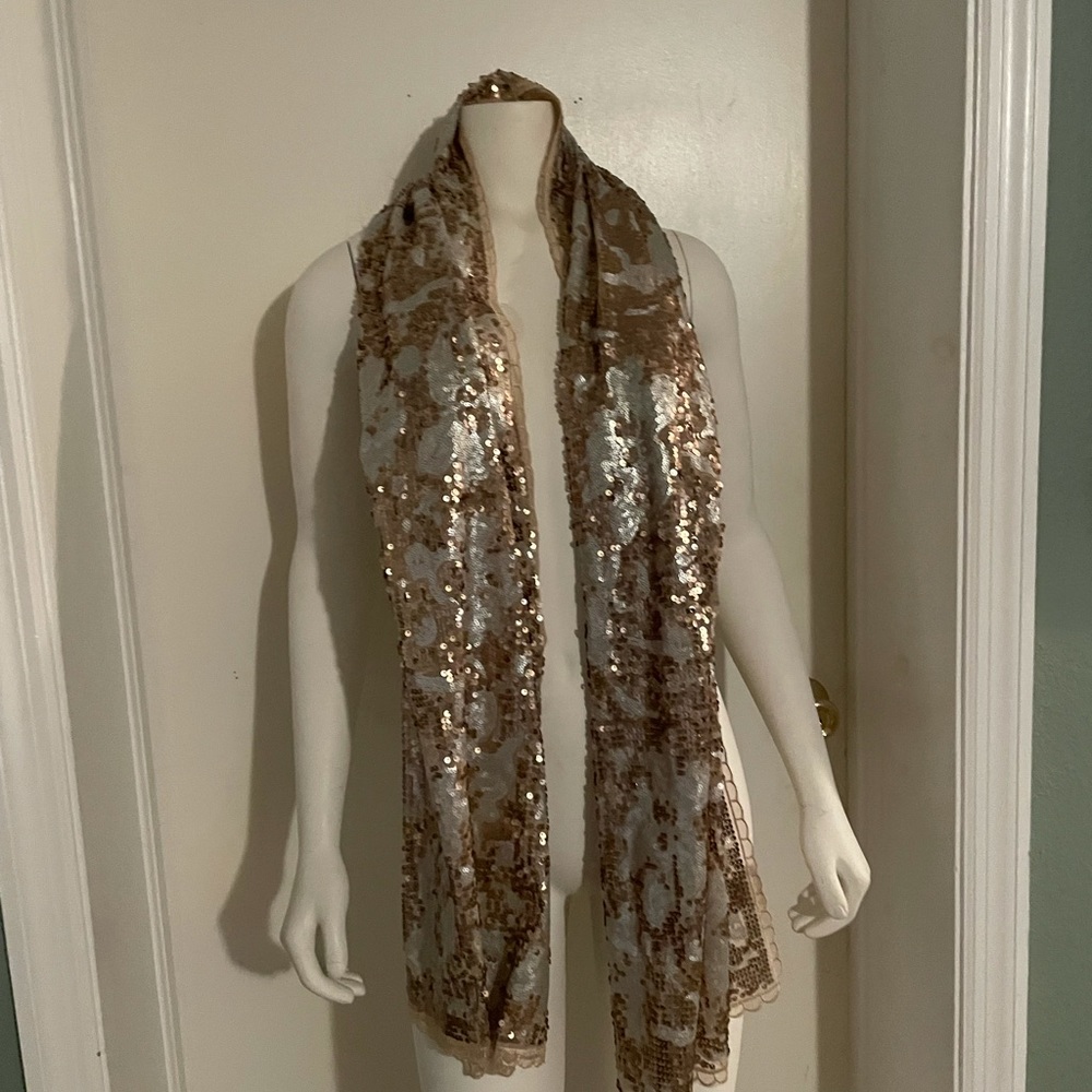 Sequin shawl